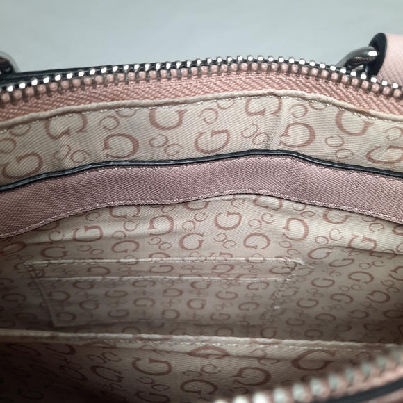 GUESS Purse Rose Multi Meera Hand Bag Flower Bag Beige Pink - Picture 8 of 14